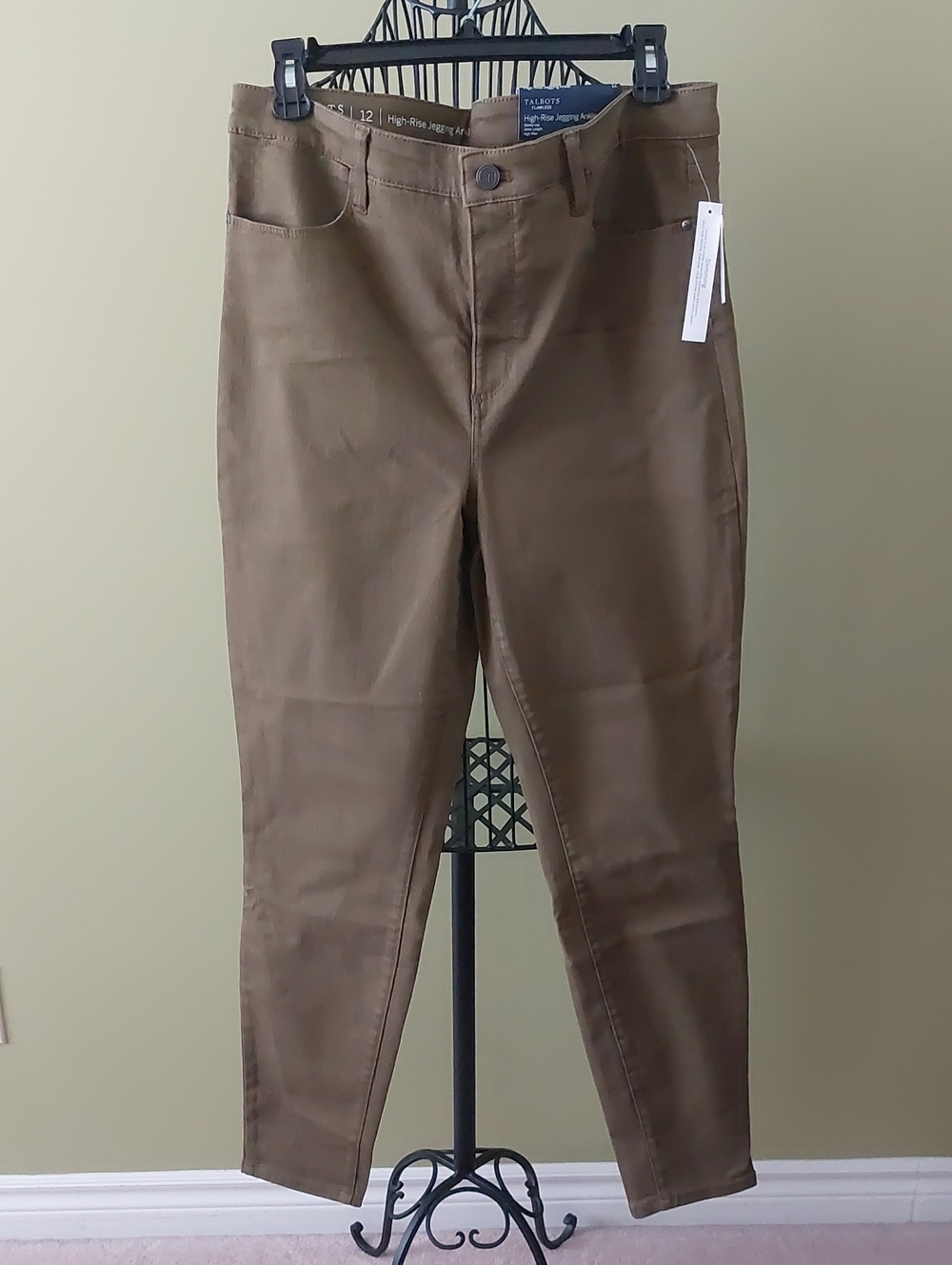 NWT, Talbots Flawless High-Rise Jegging Ankle in GREEN Color